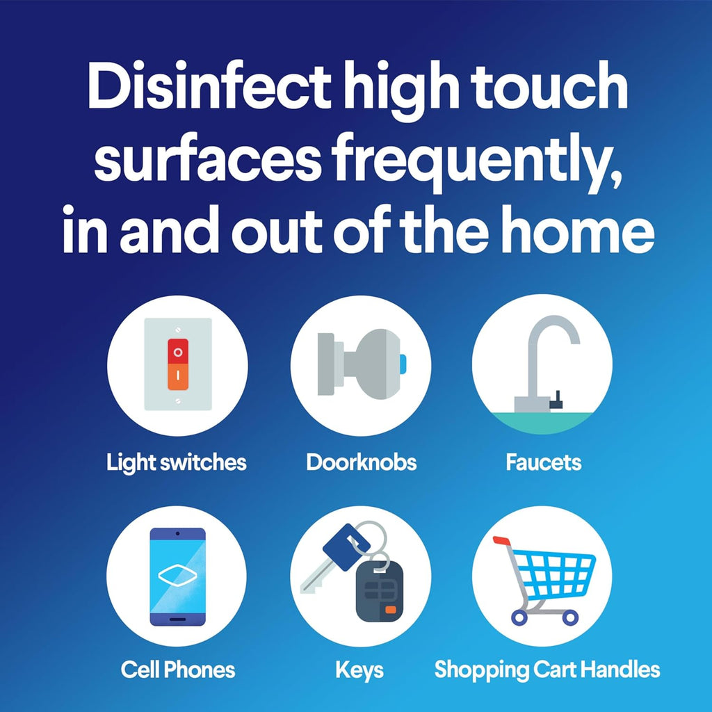 Disinfecting Wipes, Bleach Free, Household Essentials, Fresh Scent, Moisture Seal Lid, 75 Cleaning Wipes, Pack of 3 (New Packaging)