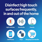 Disinfecting Wipes, Bleach Free, Household Essentials, Fresh Scent, Moisture Seal Lid, 75 Cleaning Wipes, Pack of 3 (New Packaging)