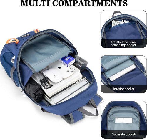35L Ultra Lightweight Foldable Packable Hiking Backpack | Travel Backpack, Survival Whistle, Water-Resistant, Camping Daypack, Outdoor Sports, 0.88 Pounds, Men & Women