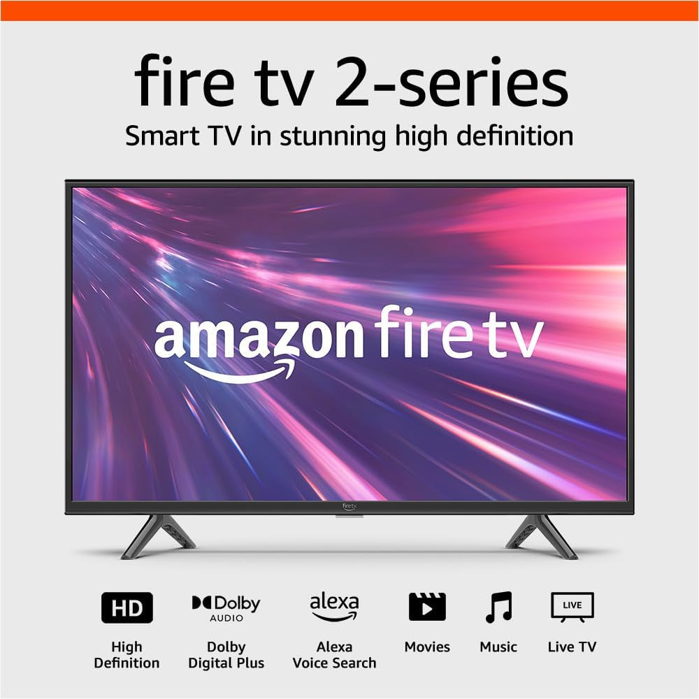 Fire TV 32" 2-Series HD Smart TV with Fire TV Alexa Voice Remote, Stream Live TV without Cable
