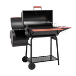 30-In W Black Barrel Charcoal Grill