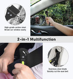 Car Safety Hammer 4 Pack, Car Window Glass Breaker and Seat Belt Cutter Auto Emergency Escape Tool with Light Reflective Tape for Family Rescue, Life Saving Survival Kit
