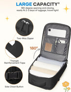 Large Black Travel Backpack for Women Men Airline Approved Carry on Backpack Flight Approved Waterproof Sports Luggage Backpacks Casual Daypack Small Hiking Backpacks