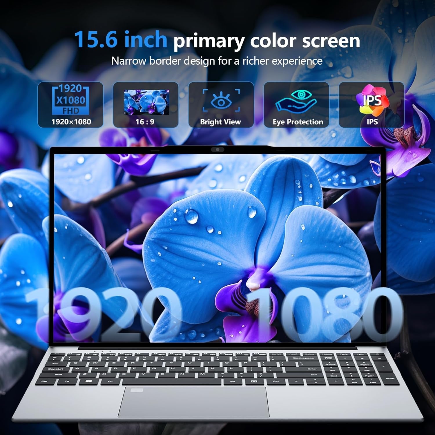 Gaming Laptop, Laptop Computer with Twin Lake N150 Processor(Up to 3.6Ghz), 16GB RAM 1TB Ssd,Backlit KB Fingerprint, 15.6" IPS 1080P, Win 11 Pro,Wifi 5,BT 4.2,Gaming Laptops,Lap Top,Student Laptops
