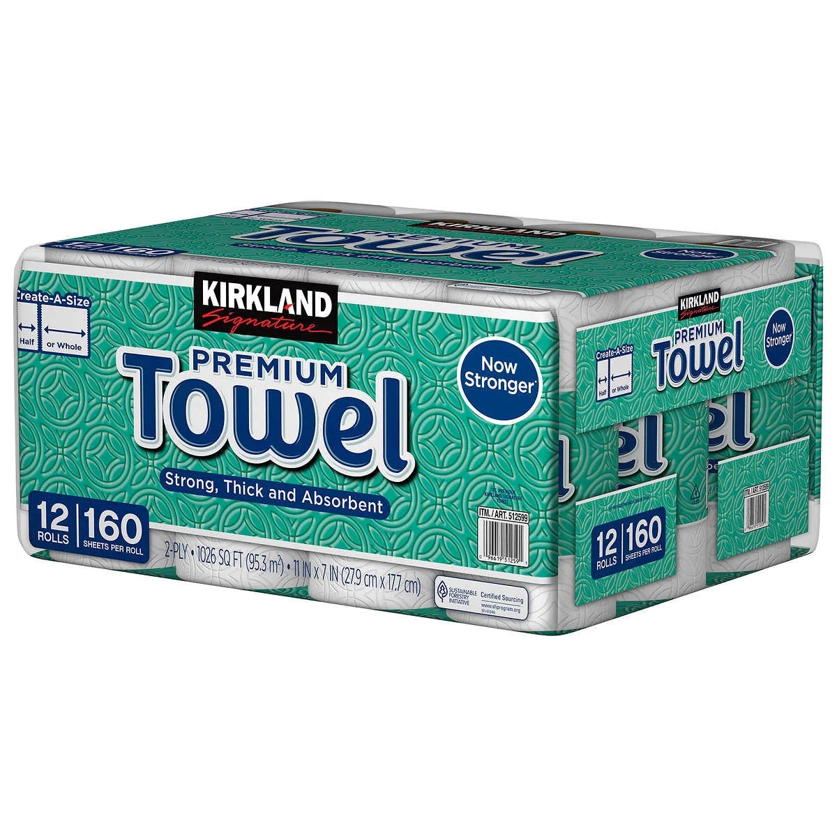 Create-A-Size Paper Towels 2-Ply 160 Sheets 12-Count