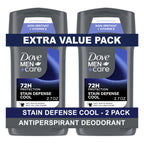 Stain Defense Long Lasting Men'S Antiperspirant Deodorant Stick, Cool, 2.7 Oz Twin Pack