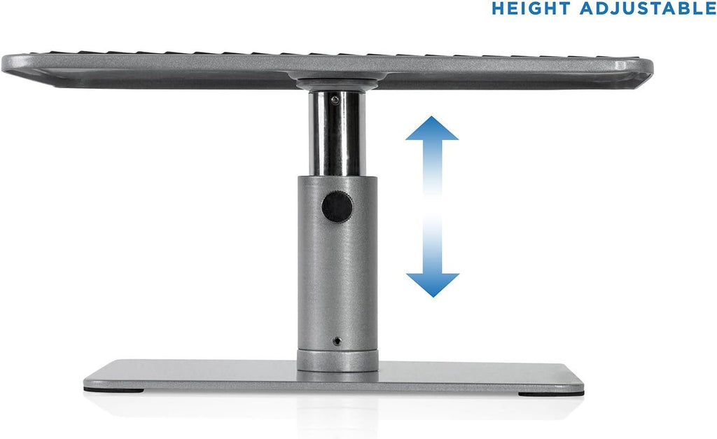 Adjustable Height Laptop Stand for Macbook Pro, Ergonomic Desk Riser for 11-15 Inch Laptops and 24-32 Inch Monitors
