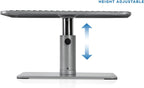 Adjustable Height Laptop Stand for Macbook Pro, Ergonomic Desk Riser for 11-15 Inch Laptops and 24-32 Inch Monitors