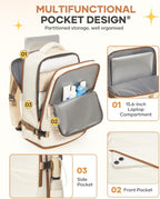 Travel Backpack Carry on Flight Approved Mochila De Viaje Personal Item Travel Bag Backpacks for Travel Backpacks for Men Women Carry on Backpack for Airplanes 18X14X8 Inches Travel Bag