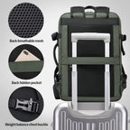 Carry-On Backpack, 45L Expandable Travel Backpacks,Weekend Backpack Briefcase,Waterproof Laptop Backpack Fits for 17.3” Laptop