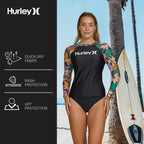 Women'S Long Sleeve Rash Guard, UPF 50+ Sun Protection Swim Shirt | UPF 50+ Sun & UV Protection, Quick-Dry Fabric, Flattering Silhouette, Full Range of Motion, SPF Sun Shirt