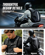Motorcycle Backpack, Motorcycle Backpacks for Men and Women, Waterproof Motorcycle Backpacks, Helmet Bag Bookbag for Riding, Large