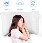 Disposable Pillow Cases, 20 Count, White, 32 X 20 Inches, Non Woven Fabric