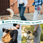 Dog Poop Bag Holder for Leash, Waste Bag Dispenser Pet Pouch, Charcoal