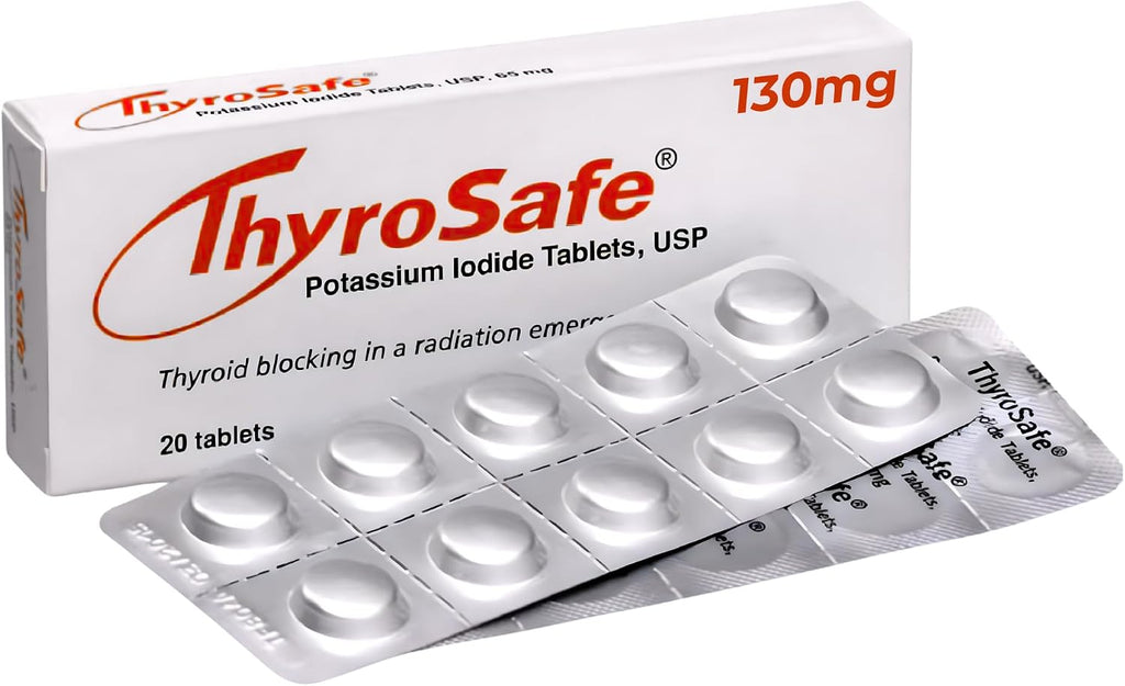 Potassium Iodide 130Mg Tablets (KI Pills) - Iodine for Radiation Emergency Protection | Nuclear Fallout Survival Gear and Emergency Supplies for Prepper Kits | 20 Count