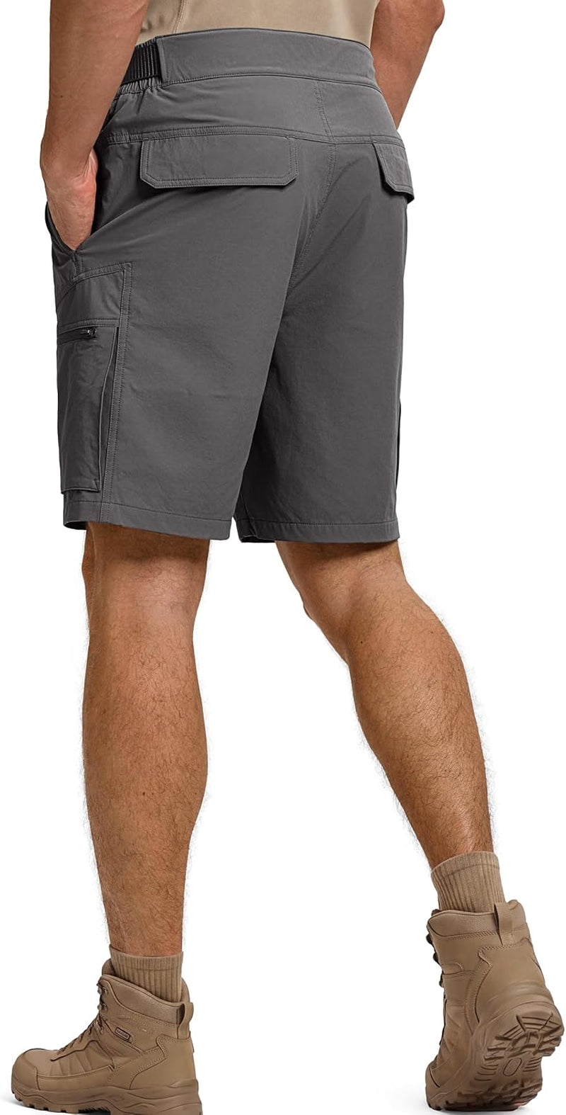 Men'S Cargo Hiking Shorts with Belt | Quick Dry, Lightweight, Durable, Waterproof, Multi Pockets, for Outdoor Tactical Work