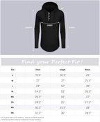 Men'S S-5X Short&Long Sleeve Athletic Casual plus Size Hoodies Sport Sweatshirt Hooded T-Shirts