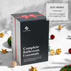 Bathroom Set - Christmas Bathroom Sets, Xmas Bathroom Accessories Set, Christmas Bathroom Decor, 6PC Bathroom Accessory Set with Toilet Brush, Trash Can & Soap Dispenser