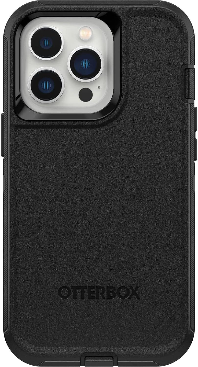 Otterbox Iphone 13 Pro (ONLY) Defender Series Case - Black, Rugged & Durable, with Port Protection, Includes Holster Clip Kickstand
