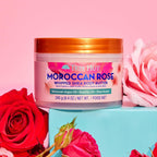 Moroccan Rose Whipped Shea Body Butter, 8.4Oz, Lightweight, Long-Lasting, Hydrating Moisturizer with Natural Shea Butter for Nourishing Essential Body Care