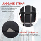Travel Laptop Backpack anti Theft Backpacks with USB Charging Port, Travel Backpacks Business Work Bag 15.6 Inch College Computer Bag for Men Women, Red