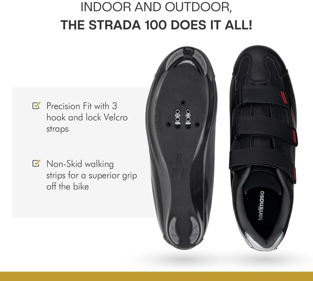 Strada Mens Peloton Cycling Shoes—Ready-To-Ride with Peloton Delta Cleats for Indoor Bikes & Cycles—Explore Vareity Cycling Shoes & Bike Accessories.