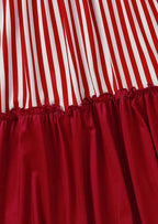 American Flag Star Vertical Striped Ruffled Mini Dress Women 4Th of July Patriotic Dresses Casual Tank Dress