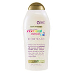 OGX Extra Creamy + Coconut Miracle Oil Ultra Moisture Body Wash, Rich Shower Gel for Dry Skin Infused with Coconut Oil, Body Wash for Women, Sulfate-Free Surfactants, 19.5 Fl. Oz