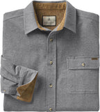 Mens Flannel Long Sleeve Button down 100% Cotton Shirt