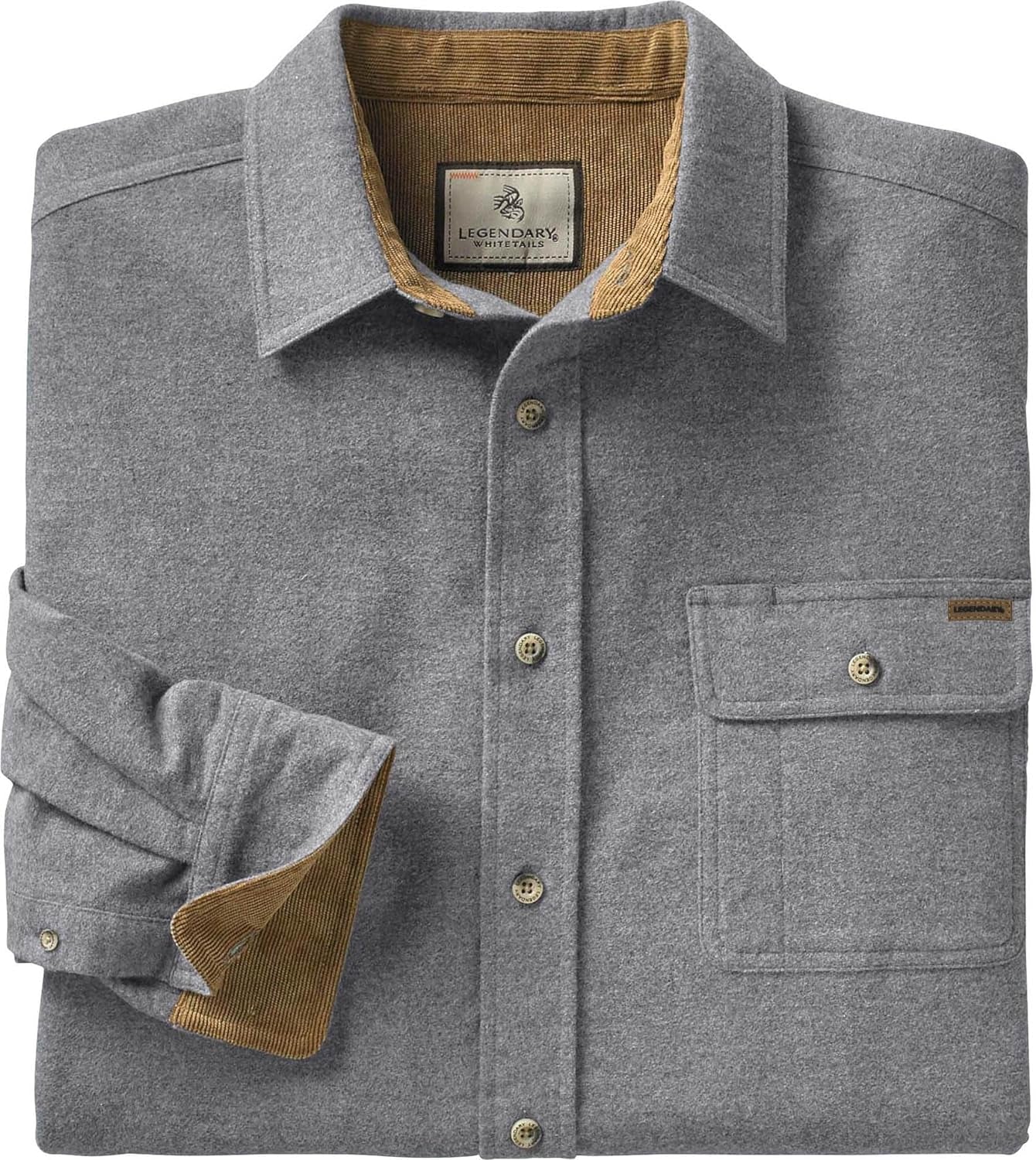 Mens Flannel Long Sleeve Button down 100% Cotton Shirt