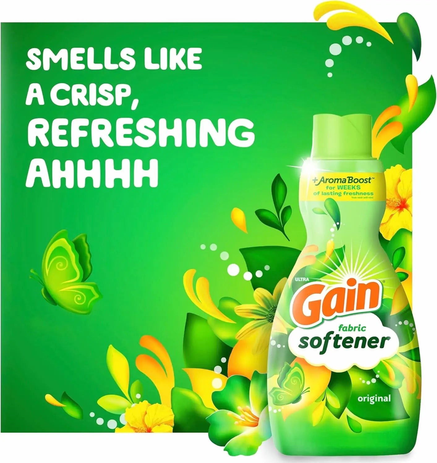 Fabric Softener, Original Scent, 140 Fl Oz, 190 Loads, HE Compatible, Packaging May Vary