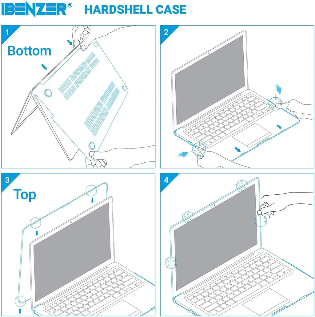 Compatible with Old Version Macbook Air 13 Inch Case (2010-2017 Release). Models: A1466 / A1369, Plastic Hard Shell Case with Keyboard Cover for Mac Air 13, Crystal Clear, A13CYCL+1