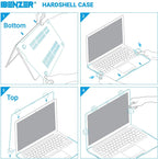 Compatible with Old Version Macbook Air 13 Inch Case (2010-2017 Release). Models: A1466 / A1369, Plastic Hard Shell Case with Keyboard Cover for Mac Air 13, Crystal Clear, A13CYCL+1