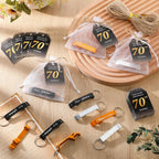 50 Sets 70Th Birthday Party Favors for Guests Include Birthday Beer Opener Keychain Cheers to 70 Bottle Opener Keychain with Thank You Cards and Gift Bag for Party Wedding Gifts