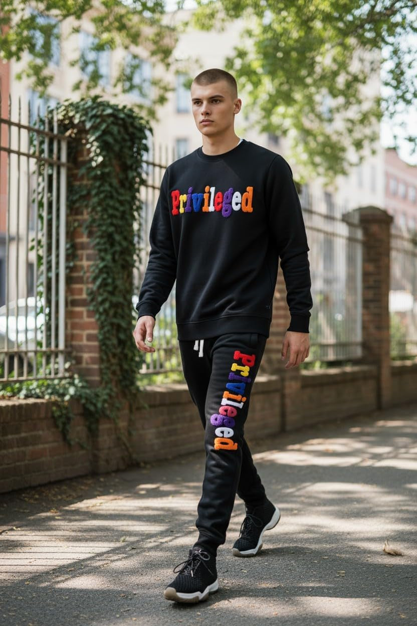 Mens Premium Hip Hop Fashion Pockets Fleece Pants
