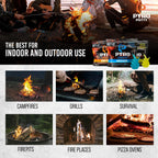 Pyro Putty: Single Use Waterproof Survival Fire Starter, 20 or 50 Ct Foil Packs, Easy Tear, Easy Ignite, Fire Starters for Campfires