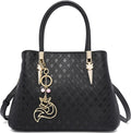 Genuine Leather Satchel Handbags for Women Top-Handle Bags Elegant Shoulder Purses