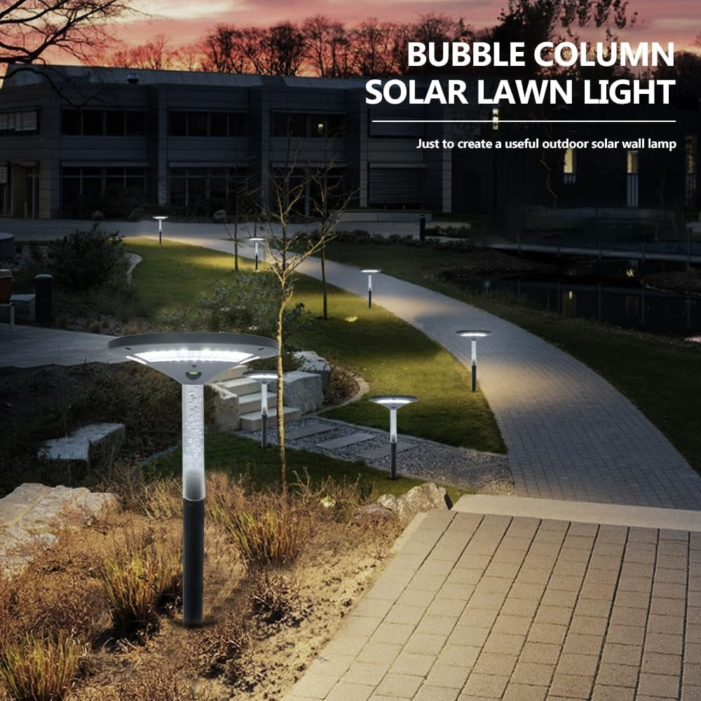 LED Garden Solar Pathway Lights，Outdoor Motion Sensor Landscape Lights for Garden Lighting, IP65 Waterproof Solar Spotlight for Yard