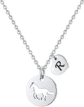 Easter Gifts for Kids Toddlers Teens - Easter Basket Stuffers Horse Necklace Gifts for Girls Horse Necklaces Jewelry Initial Necklace Jewelry Birthday Gift for Teen Girl Kids Women