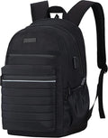 Casual Backpack for Women, Work Backpack for Women, Back Pack for School College, Carry-On Travel Backpacks, Anti-Theft Womens Backpacks, School Bookbag for Girls(Full Black)