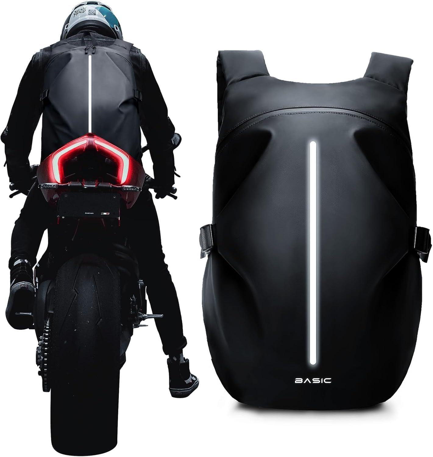 Motorcycle Backpack, Motorcycle Backpacks for Men and Women, Waterproof Motorcycle Backpacks, Helmet Bag Bookbag for Riding, Large