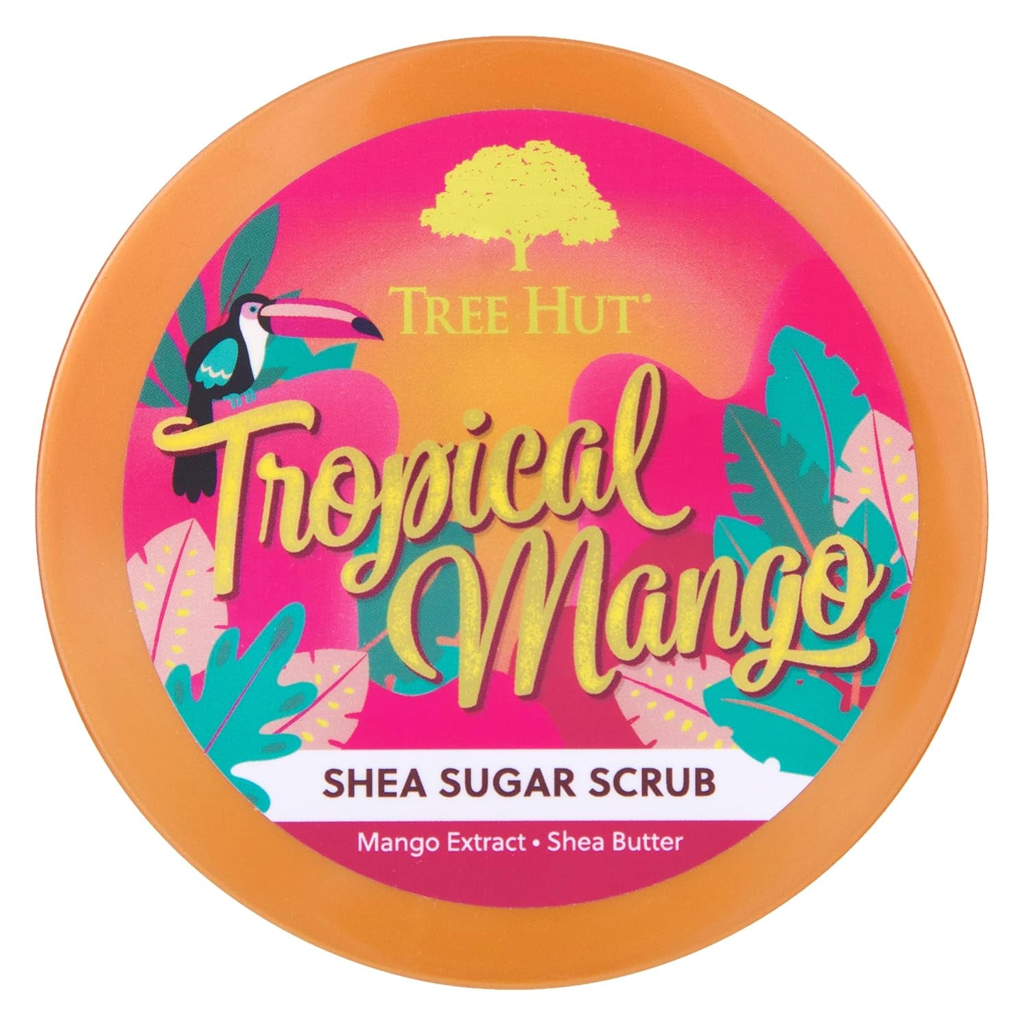 Shea Sugar Scrub Tropical Mango, 18Oz, Ultra Hydrating and Exfoliating Scrub for Nourishing Essential Body Care