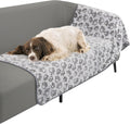 Premium Soft Dog Couch Blanket, with Flannel Cute Paw Print, 30 * 70 Inches, Cat Blanket Puppy Supplies Dog Products Stuff Essentials, Gray