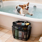 2 Pcs Dog Grooming Bag,Dog Travel Bag for Supplies,Pet Bathing Storage Tote for Cat Supply Organizer,Grooming Tools Kit Accessories