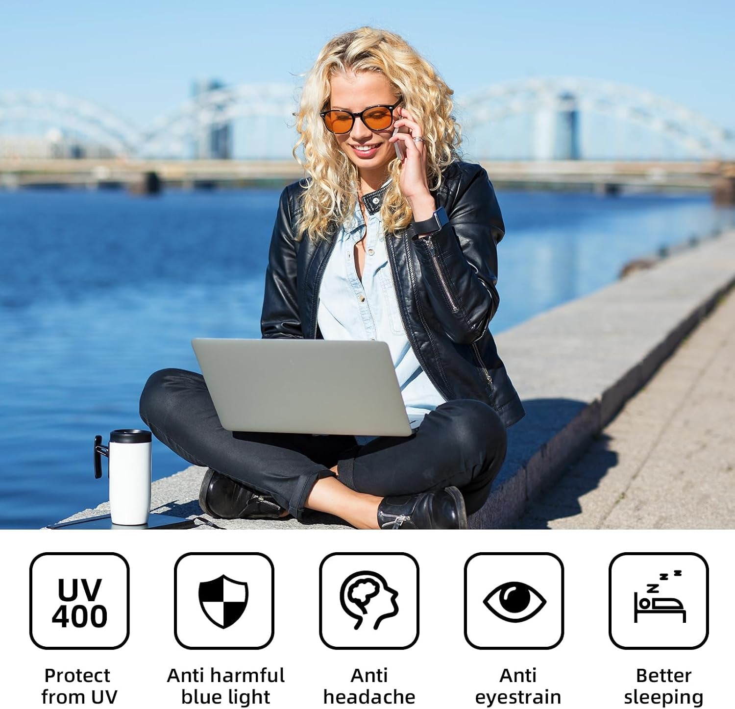 Blue Light Blocking Glasses Gaming Computer Glasses Powerful Professional Screen Filter