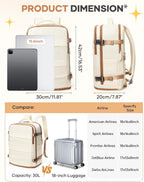 Travel Backpack Carry on Flight Approved Mochila De Viaje Personal Item Travel Bag Backpacks for Travel Backpacks for Men Women Carry on Backpack for Airplanes 18X14X8 Inches Travel Bag
