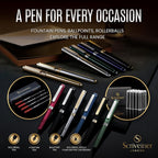 Black Lacquer Ballpoint Pen -Stunning Luxury Pen, Real Gold Plating, Schmidt Black Refill, Best Gift Set for Men & Women, Professional Executive Office, Nice Fancy Designer Pens