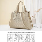 Women Crossbody Handbags Genuine Leather Satchel Handbags for Women Top-Handle Shoulder Tote Purses