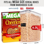 2 PC (9.5L | 321 Oz) Extra Large Bulk Food Storage Containers & 2 Pack (6.3L / 213OZ) EXTRA Large Airtight Cereal Storage Containers Bpa-Free Plastic Container for Flour, Sugar, Cereal & Pasta