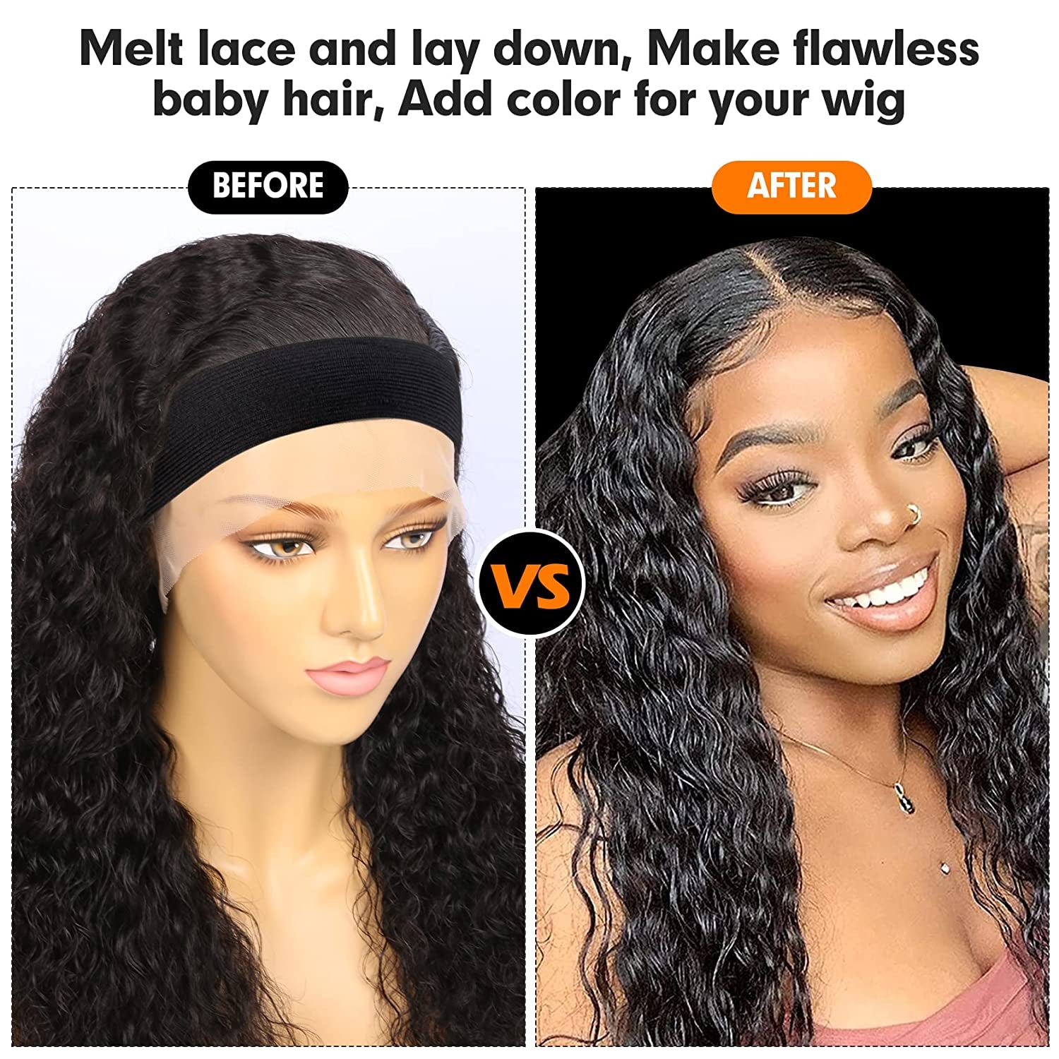 Melting Elastic Wig Bands for Lace Frontal - Edge Wrap to Lay Hairline | Front Laying Strap